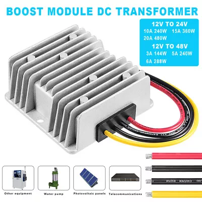 DC 12V To DC 24/48V Step Up Voltage Converter Regulator Power Supply Waterproof • $39.59