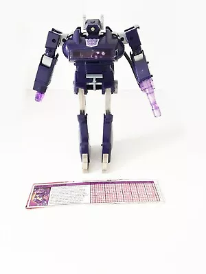 Vintage Tranformers G1 Shockwave Action Figure With Profile Card • $79.99