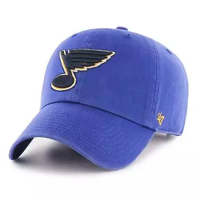 NEW St. Louis Blues Royal CLEAN UP NHL Snapback Cap By 47 Brand • $49.99