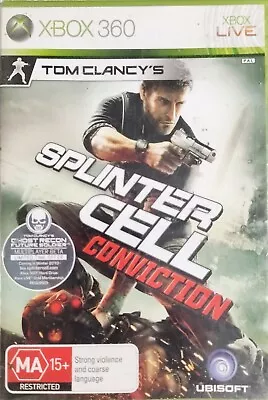 Tom Clancy's Splinter Cell: Conviction XBOX 360 PAL Free Postage • $12.95