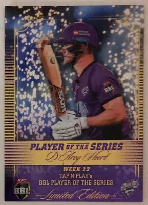 2019/20 Tap N Play PLAY Of The WEEK .. D’ARCY SHORT .. HURRICANES .. 26 Of 29 • $25