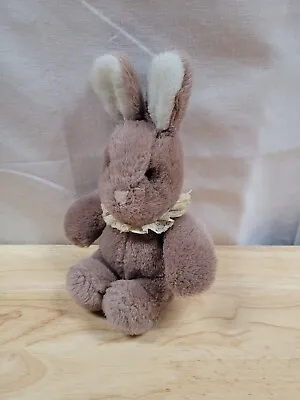 Vintage GUND Bunny Rabbit Plush Pudgy Chunky Lovey Doll 1985 • $5.35