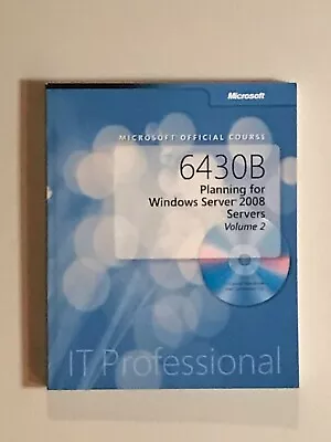 6430B Planning For Windows Server 2008 Servers Volume 2 • $5.99