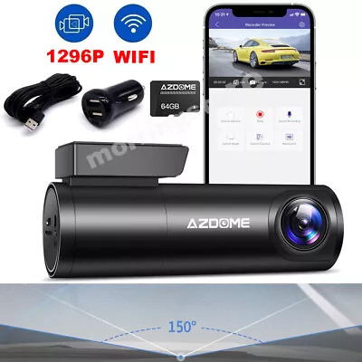 Dash Cam UHD 1296P WIFI Front Car Dash Camera 150° IR Night Vision G-sensor • $84.99