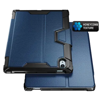 For IPad Air 4 (2020) Tablet Case Full Coverage Triple Layers Cover Navy Blue • $12.94