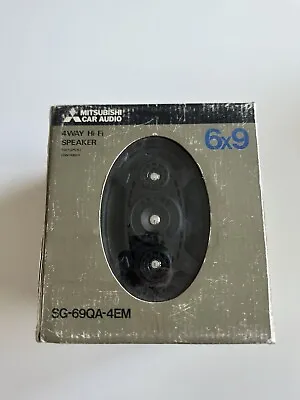 VINTAGE Mitsubishi Car Audio SG-69QA-4EM 4WAY Hi-Fi 6X9 Speakers *NEW OLD STOCK • $119