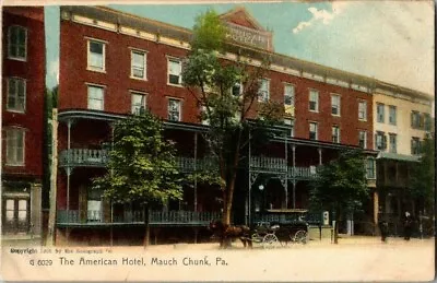 EARLY 1900'S. THE AMERICAN HOTEL. MAUCH CHUNK PA. POSTCARD W3 • $9