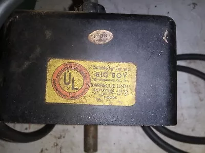 $27.95 • Buy Vintage Big Boy Rotisserie Motor 2-730 Hoods Or Large BBQ Smoker WORKS Antique!