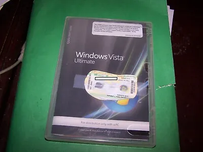 Windows Vista Ultimate 32 Bit DVD With Key • $39.90