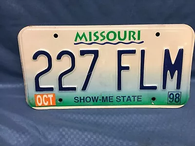 Vintage Missouri License Plate Show-Me-State  227 FLM  • $11.99