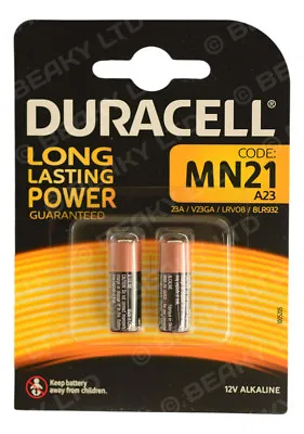 £3.25 • Buy MN21 23a LRV08 L1028 Alkaline Battery 12v Genuine DURACELL VALUE 2 -Battery Pack