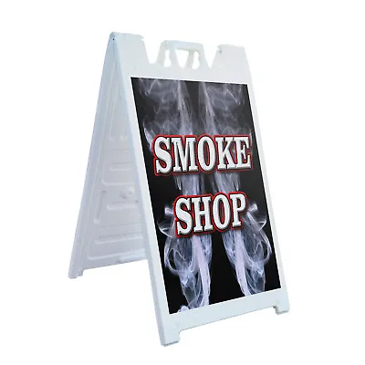 A-frame Sidewalk Smoke Shop 24  X 36  Double Sided A-Frame Sidewalk Sign • $159.99