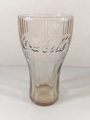 Mcdonalds Coca-Cola Glass Rare Design Half Pint Brown • £9.79