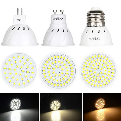 LED Bulb Spotlight 3W 5W 7W MR16 GU10 E27 2835 SMD Replaced 35W Halogen Lamps US • $2.20