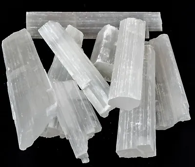 £3.19 • Buy Selenite Crystal Wand Stick Wand Natural Rough Raw Mineral Unpolished10-15cm X 1