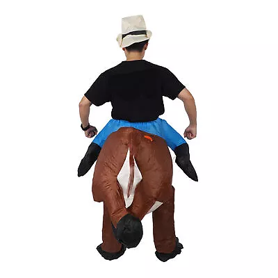 Inflatable Bull Costume For Adults Funny Blow Up Bull Rider Costume With Blo RMM • $59.09