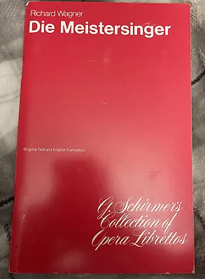 Die Meistersinger Von Nürnberg Libretto • $13.44