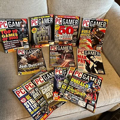 PC Gamer Magazine 2001 Complete Year Set With Holiday Issue Lot Of 13 • $59.99