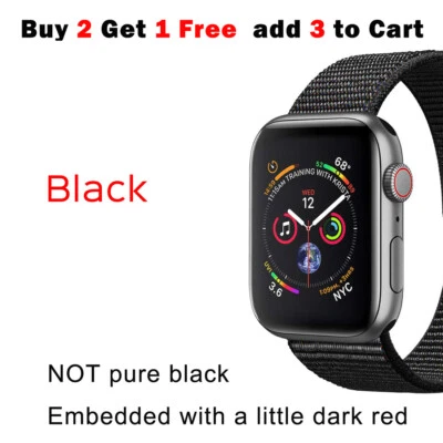 $5.25 • Buy Sport Nylon Hook&Loop Strap IWatch Band For Apple Watch Series 9 8 7654 SE 41 45