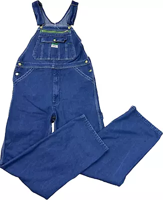 Liberty Bib Carpenter Overalls Mens Size 34x32  Blue Denim Utility Jeans • $29.99