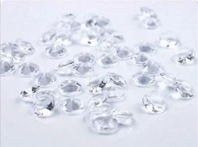 10mm Clear Scatter Crystals Wedding Table Decoration Acrylic Confetti Diamon • £2.59