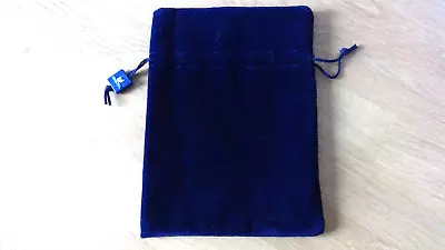 Swarovski Dark Blue Velvet Feel Drawstring Pouch - Genuine • £1.99