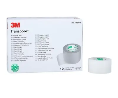 3M Transparent Medical Tape 1 In X 10yd Box Of 12 - 1527-1 • $16.85