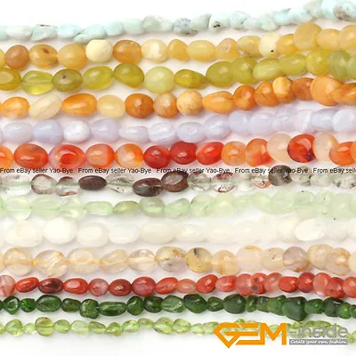 6x8mm Assorted Stones Freeform Nugget Loose Beads For Jewelry Making In Bulk 15  • $6.56