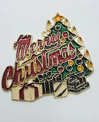 Vintage Merry Christmas Tree Ornament Makit & Bakit Make It Bake It Suncatcher • $19.35