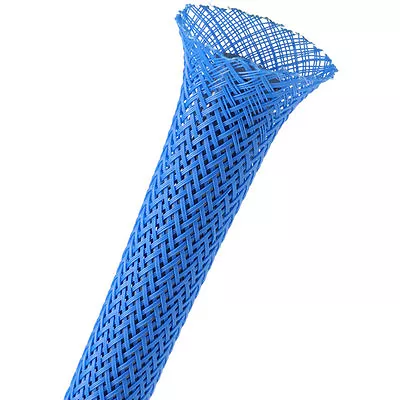 Techflex 1/2  Expandable Sleeving 25 Ft. Neon Blue • $20.44