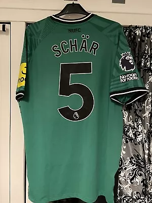 Fabian Schar Newcastle United Match Issue / Worn Poppy Shirt V Bournemouth 2023 • £340