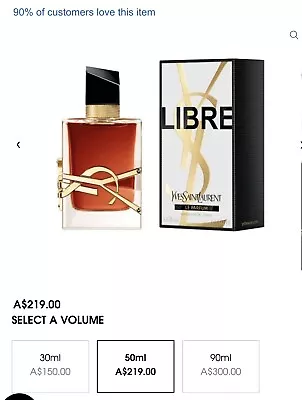 Yves Saint Laurent Libre Le Parfum • $190