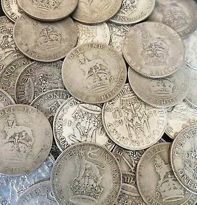 £399 • Buy 30 Oz Pre 1947 British Silver Coins - 170 Shillings - Bulk Job Lot - Not Scrap 