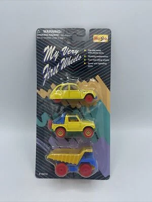 $34.99 • Buy 1997 Maisto My Very First Wheels ￼set Suzuki Samurai , Citroen 2cv , Dump Truck