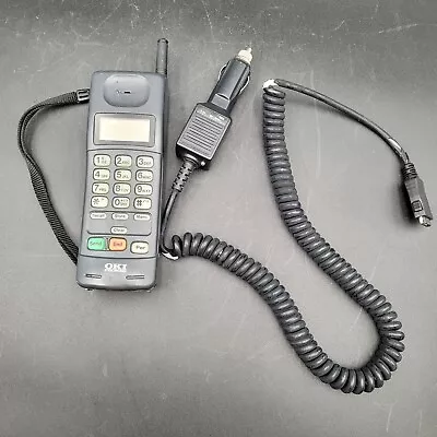 Rare Vintage OKI UM9050 Series Portable Cellular Phone + Car Adapter Powers On • $39.99