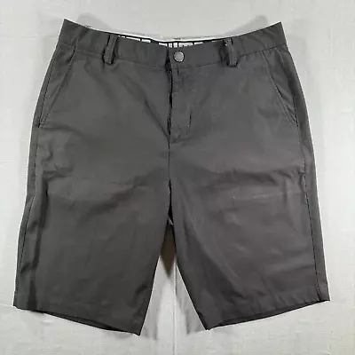 Puma Golf Shorts Mens 32 Black Chino Stretch Performance Solid • $14.98