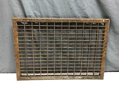 VTG Stamped Steel 16X24 Cold Air Return Heat Grate Grill Floor Vent Old 151-24B • $49