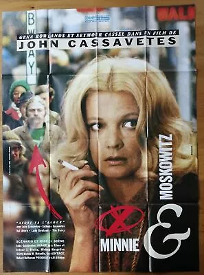 MINNIE AND MOSKOWITZ Cassavetes Original LARGE French Movie Poster R • $130