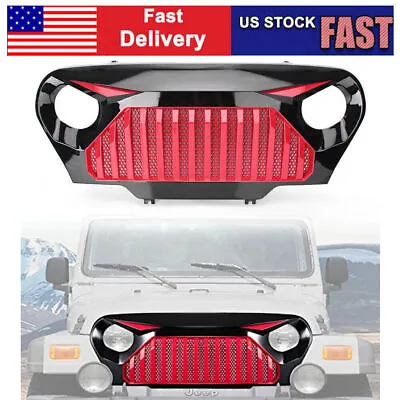 Front Gladiator Vader Grille Grill Mesh For Jeep Wrangler TJ 1997-2006 US Store • $84.33