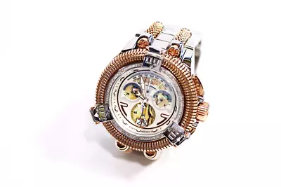 INVICTA King Python Men 50.0mm Stainless Steel + Diamond Rose Gold + White + S • $155.40