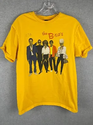 B 52s Farewell Tour 2022 T Shirt Men's Size M Yellow Music Concert Band Tee • $24.99