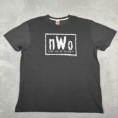 Homage NWO Shirt Mens Size 3XL Gray New World Order WWE Wolf Pack Short Sleeve • $21.99