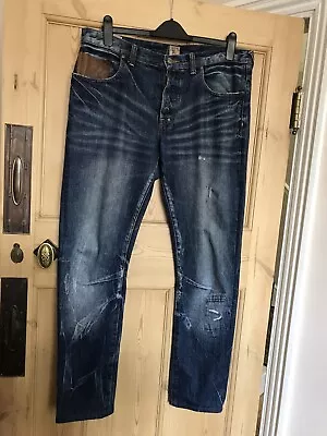 £65 • Buy PRPS Jeans Mens 34. Indigo Japanese Denim. 31.5” Leg. Barracuda Slim Leg, VGC