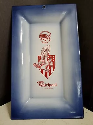 1776-1976 Whirlpool Bi-Centennial Stamped Steel Metal Tray St. Joseph Michigan • $2