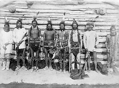 £4.20 • Buy Native American Indian Portrait Sioux Indian War Party 10x8 Photo Print Picture