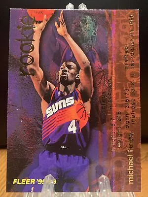 1995-96 Fleer  #291 Michael Finley Phoenix Suns Rookie RC • $1.51
