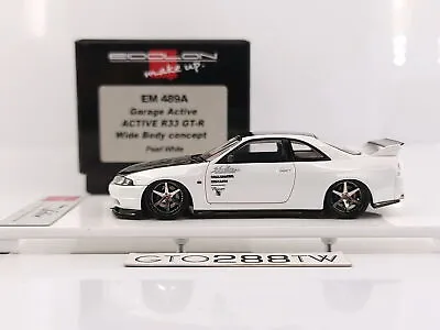 Make Up Eidolon 1:43 Garage Active R33 GT-R Wide Body Concept Pearl White EM489A • $225