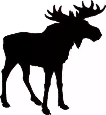 5.25x5.5 Bull Moose Silhouette Sticker Vinyl Truck Window Decal Animal Stickers • $7.99