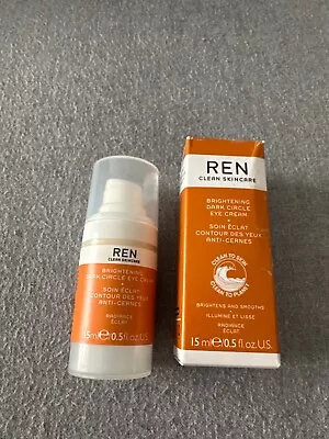 REN Clean Skincare Brightening Dark Circle Eye Cream 0.5 Fl Oz/15 Ml - VEGAN NIB • $10.50