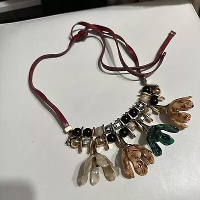 Zara Letter Floral Necklace  • $30